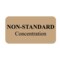 Nevs Label, Non Standard Concentration 7/8" x 1-5/8" White w/Aqua Reverse P-15166 - alternate 1
